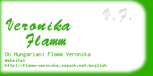 veronika flamm business card